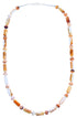 Sterling Silver And Oyster Shell Bead Necklace SX115284